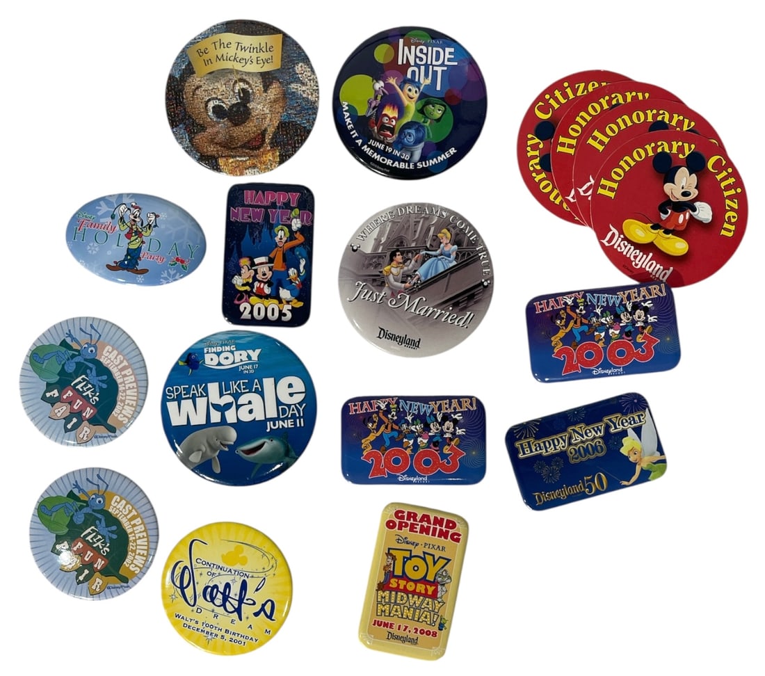 Disney Button and Sticker Collection: Disney Button and Sticker Collection