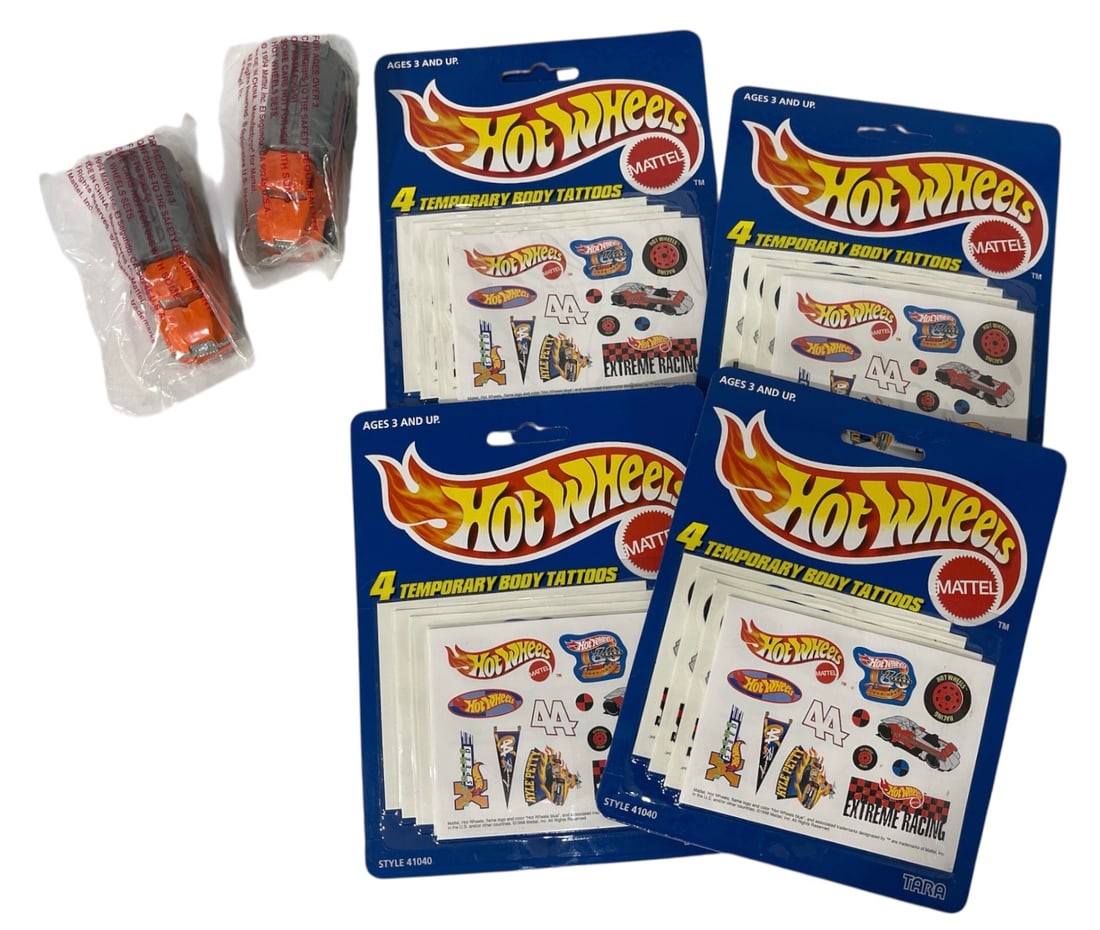 Hot Wheels Sticker and Toy Car Collection (1 of 2)
