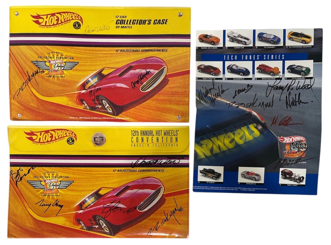 SIGNED Hot Wheels Collectors Convention Paper Case and Poster Collection: SIGNED Hot Wheels Collectors Convention Paper Case and Poster Collection