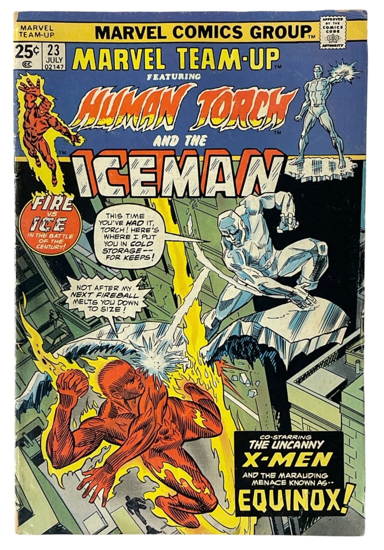 Marvel Team Up No. 23 Comic Book ft. The Human Torch and Iceman (1 of 3)