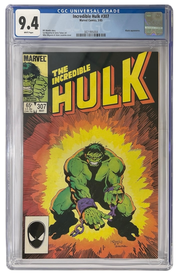 Marvels Comic Incredible Hulk No. 307 | Graded 9.4 (1 of 2)