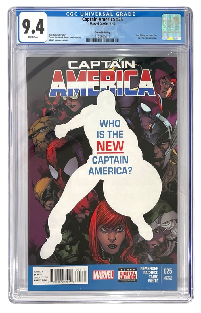 Marvel Comic Captain America No. 25 | Graded 9.4 (1 of 2)