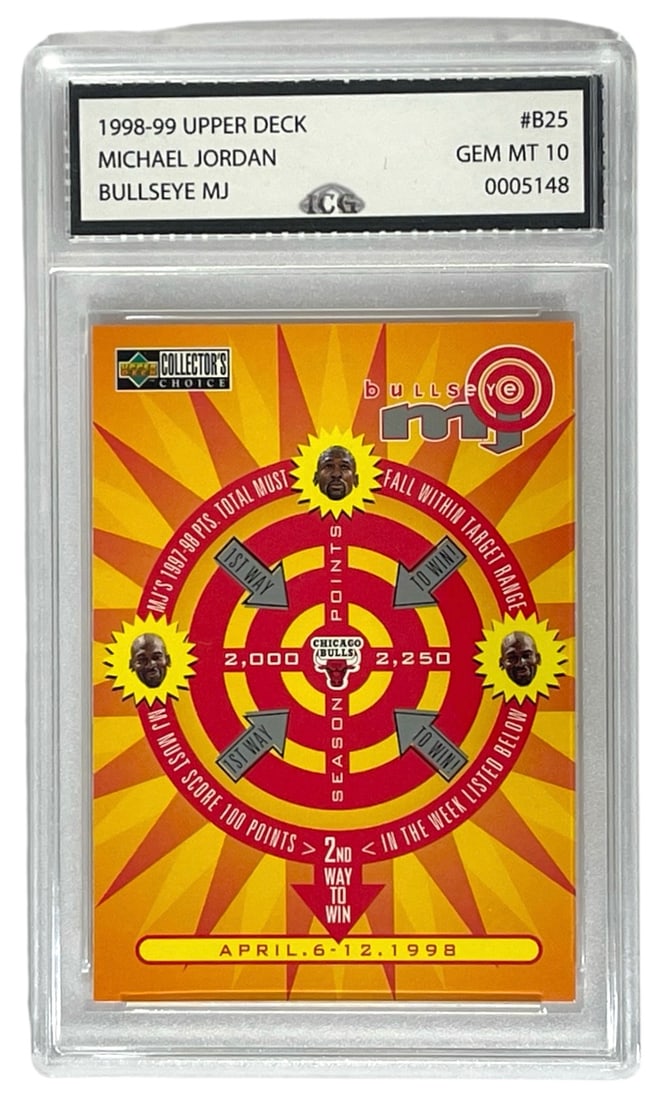 1998 to 99 Upper Deck Michael Jordan | No. B24 | Graded 10: 1998 to 99 Upper Deck Michael Jordan | No. B24 | Graded 10