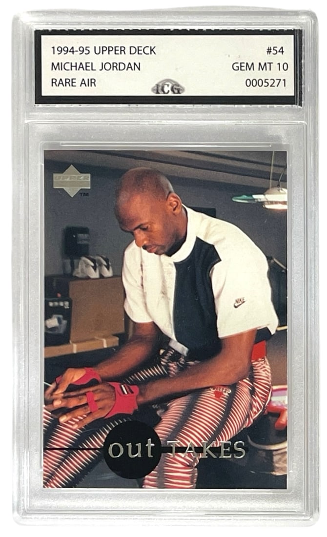 1994 to 95 Upper Deck Michael Jordan | No. 54 | Graded 10: 1994 to 95 Upper Deck Michael Jordan | No. 54 | Graded 10