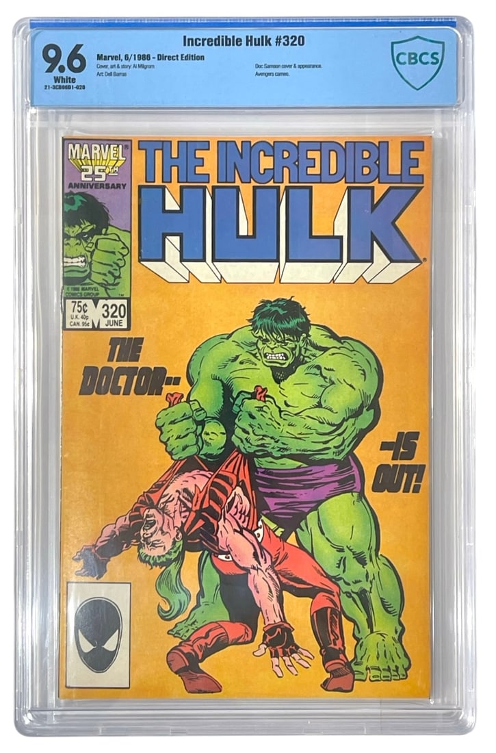 Marvel Comics The Incredible Hulk | No. 320 | Graded 9.6 (1 of 2)
