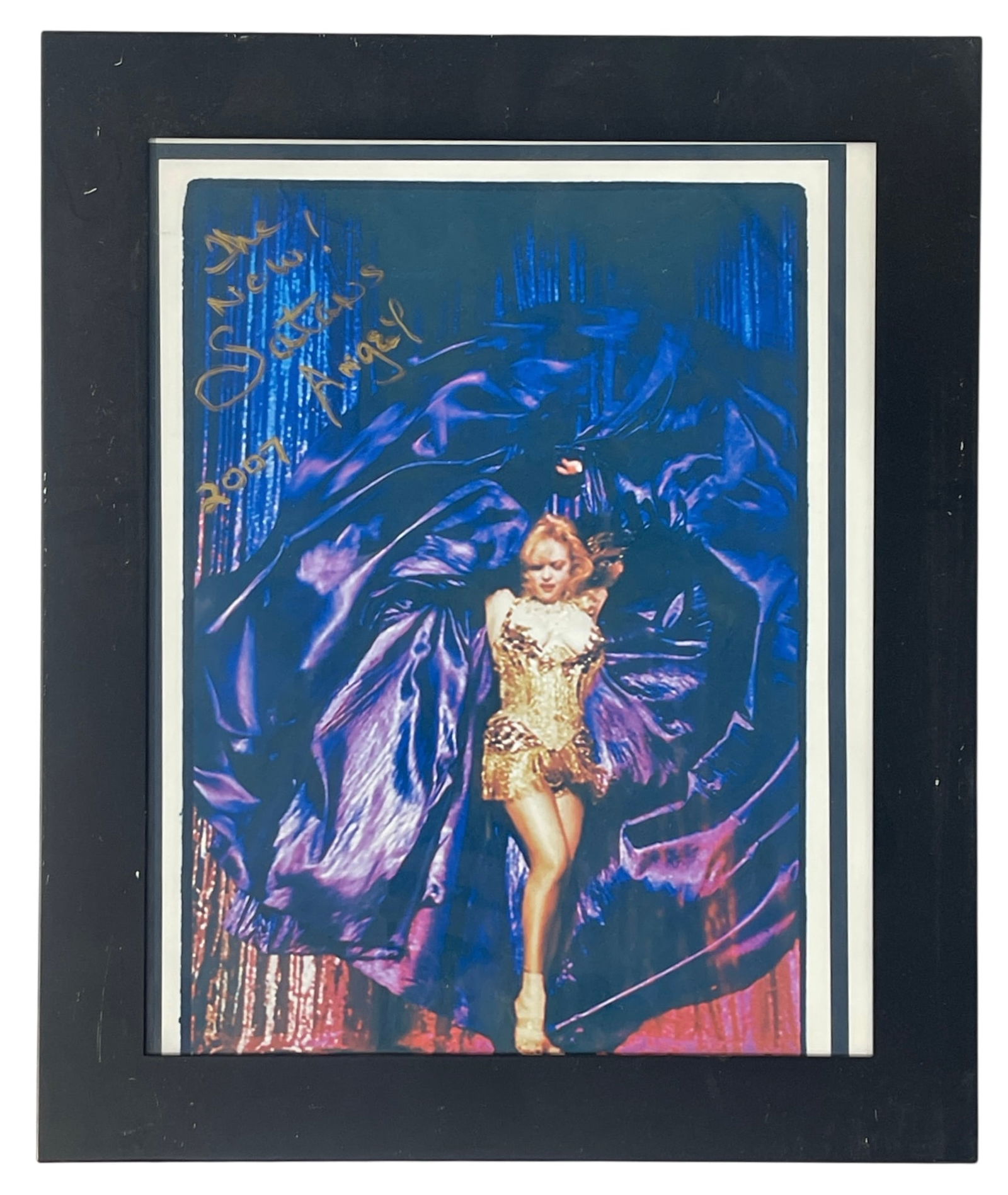 SIGNED Framed Burlesque Photo: SIGNED Framed Burlesque Photo