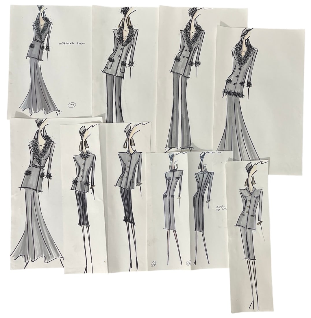 Designer Hand Drawn Artwork From Fashion Designer La Jorge (1 of 2)