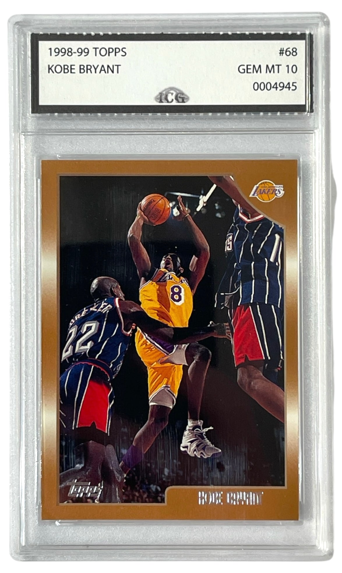 1998 to 99 Topps Kobe Bryant Collectors Card | No. 68 | Graded 10 (1 of 2)