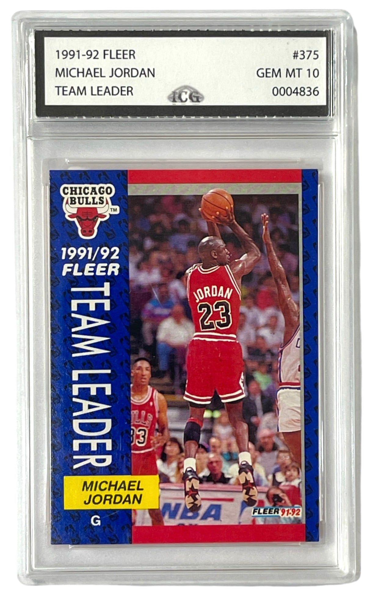 1991 to 92 Fleer Michael Jordan Collectors Card | No. 375 | Graded 375 (1 of 2)