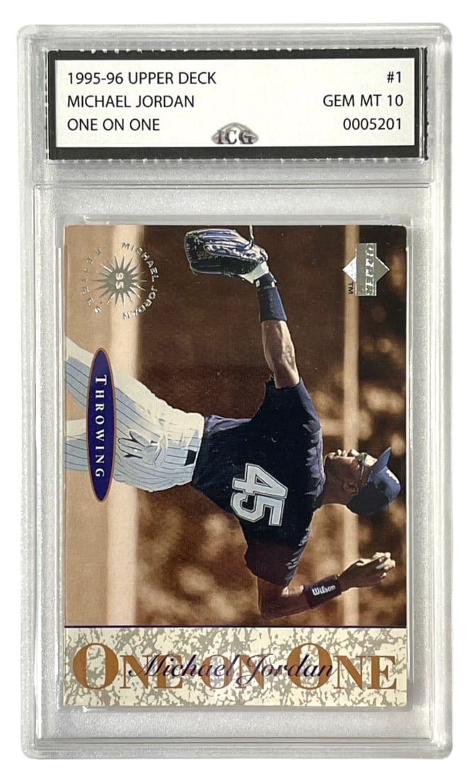 1995 to 96 Upper Deck Michael Jordan Collectors Card | No. 1 | Graded 10 (1 of 2)