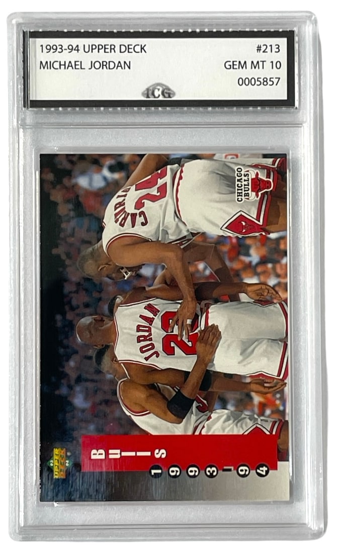 1993 to 94 Upper Deck Michael Jordan Collectors Card | No. 213 | Graded 10 (1 of 2)