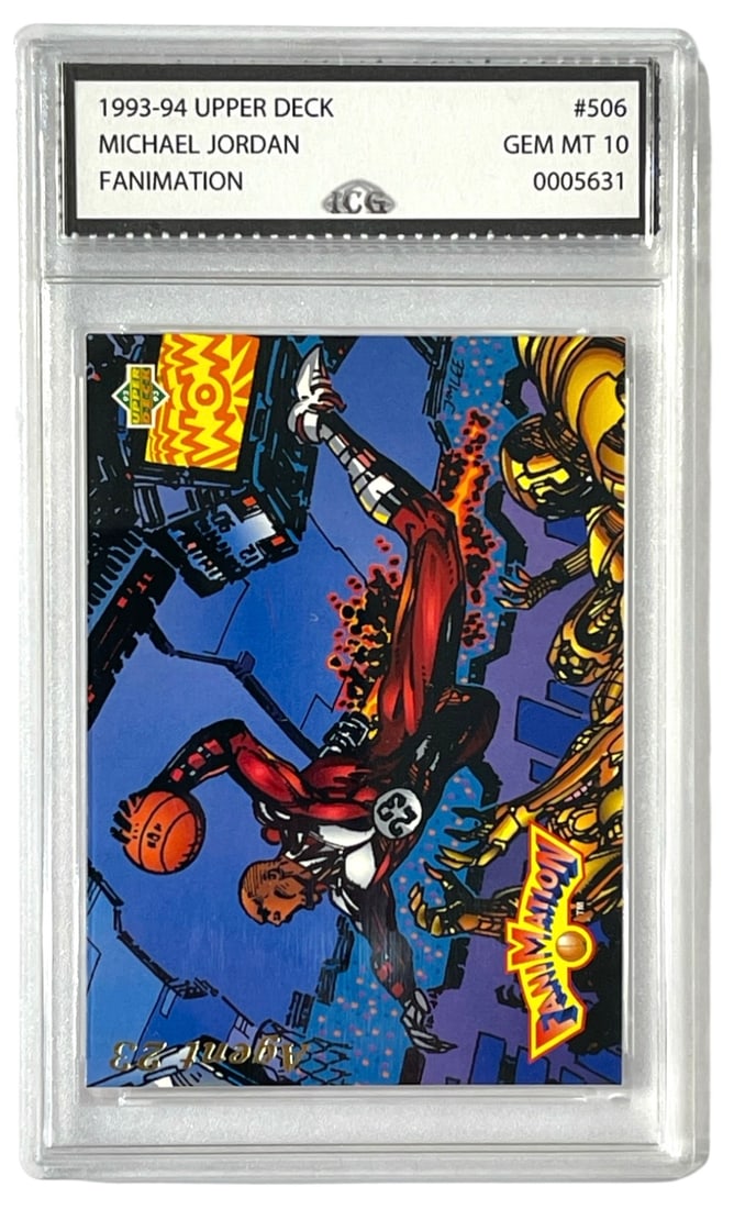 1993 to 94 Upper Deck Michael Jordan Fanimation Collectors Card | No. 506 | Graded 10: 1993 to 94 Upper Deck Michael Jordan Fanimation Collectors Card | No. 506 | Graded 10