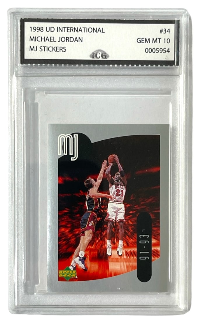 1998 UD International Michael Jordan Collectors Card | No. 34 | Graded 10 (1 of 2)
