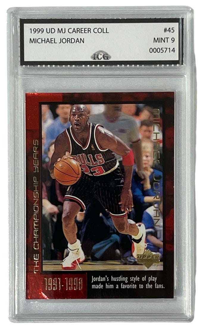 1999 UD Michael Jordan Career Coll. | No. 45 | Graded 9 (1 of 2)