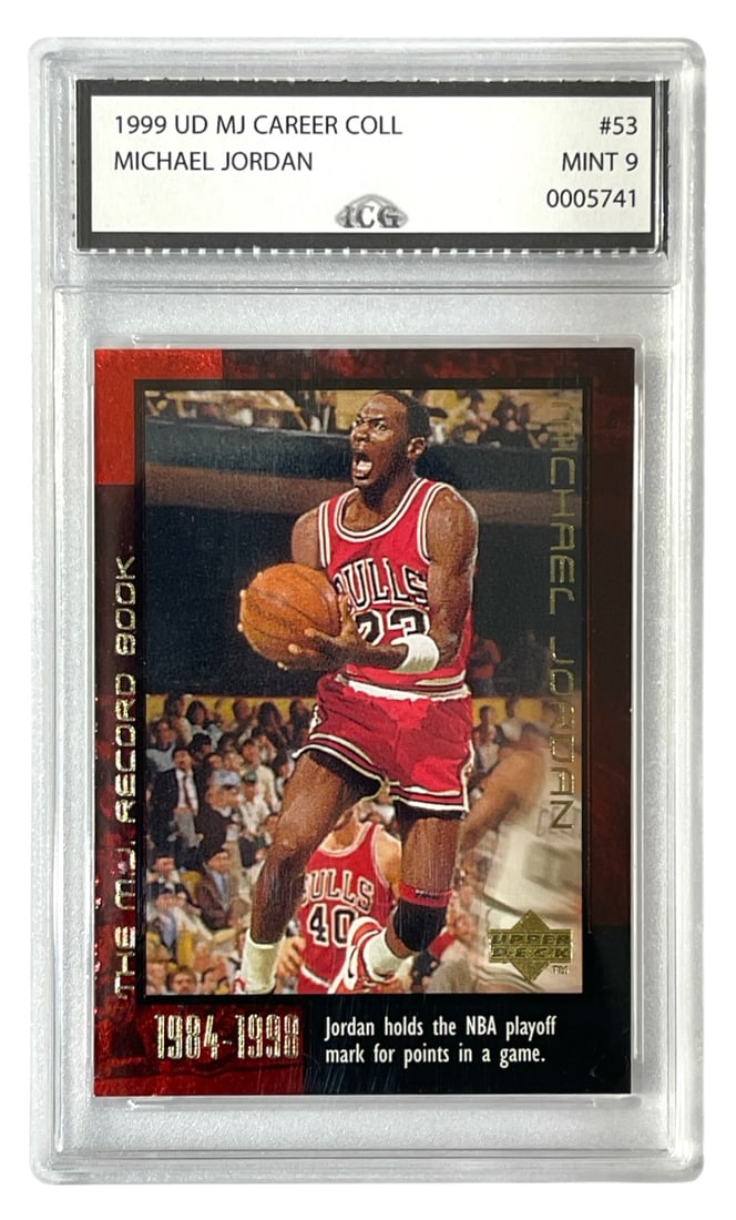 1999 UD Career Coll. Michael Jordan Collectors Card | No. 53 | Graded 9 (1 of 2)