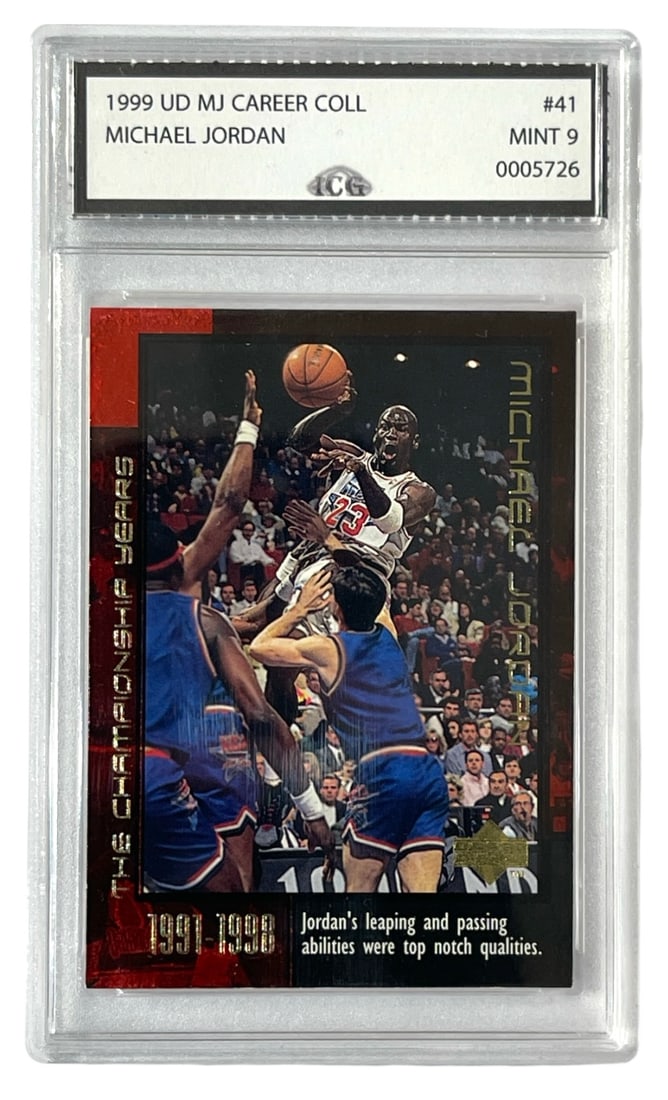 1999 UD Michael Jordan Career Coll. | No. 41 | Graded 9 (1 of 2)