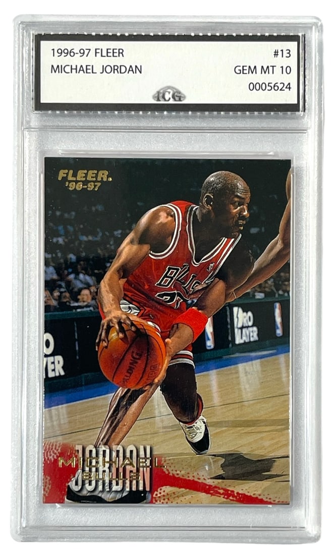 1996 to 97 Fleer Michael Jordan Collectors Card | No. 13 | Graded 10 (1 of 2)
