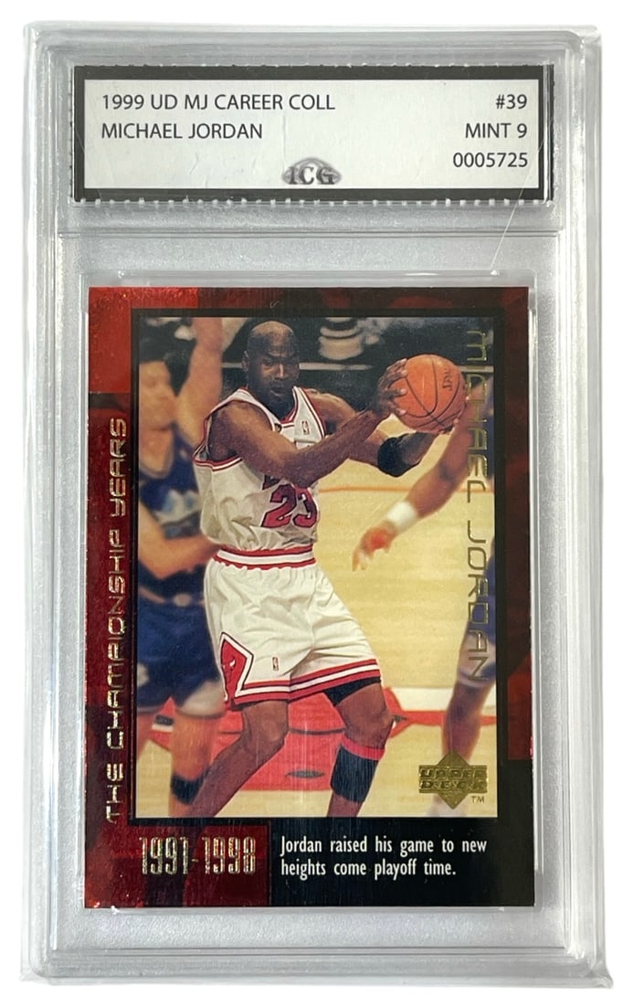 1999 UD Michael Jordan Career Coll. | No. 39 | Graded 9 (1 of 2)