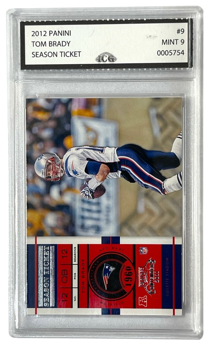 2012 Panini Tom Brady Collectors Card | No. 9 | Graded 9 (1 of 2)