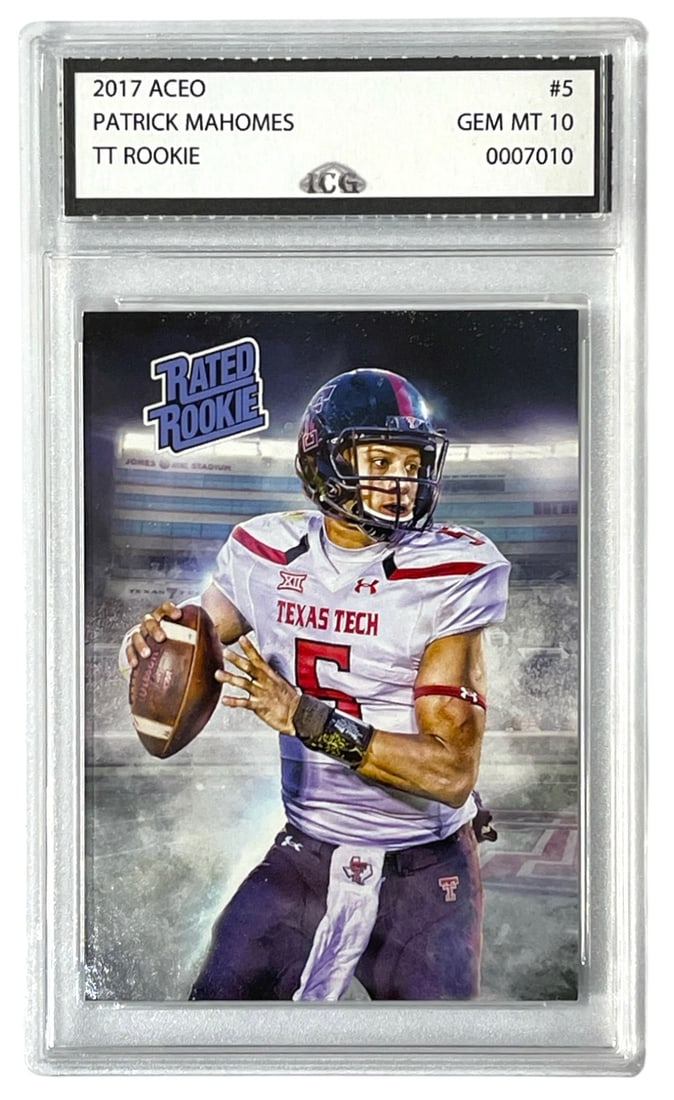 2017 Aceo Patrick Mahomes Collectors Card | No. 5 | Graded 10 (1 of 2)