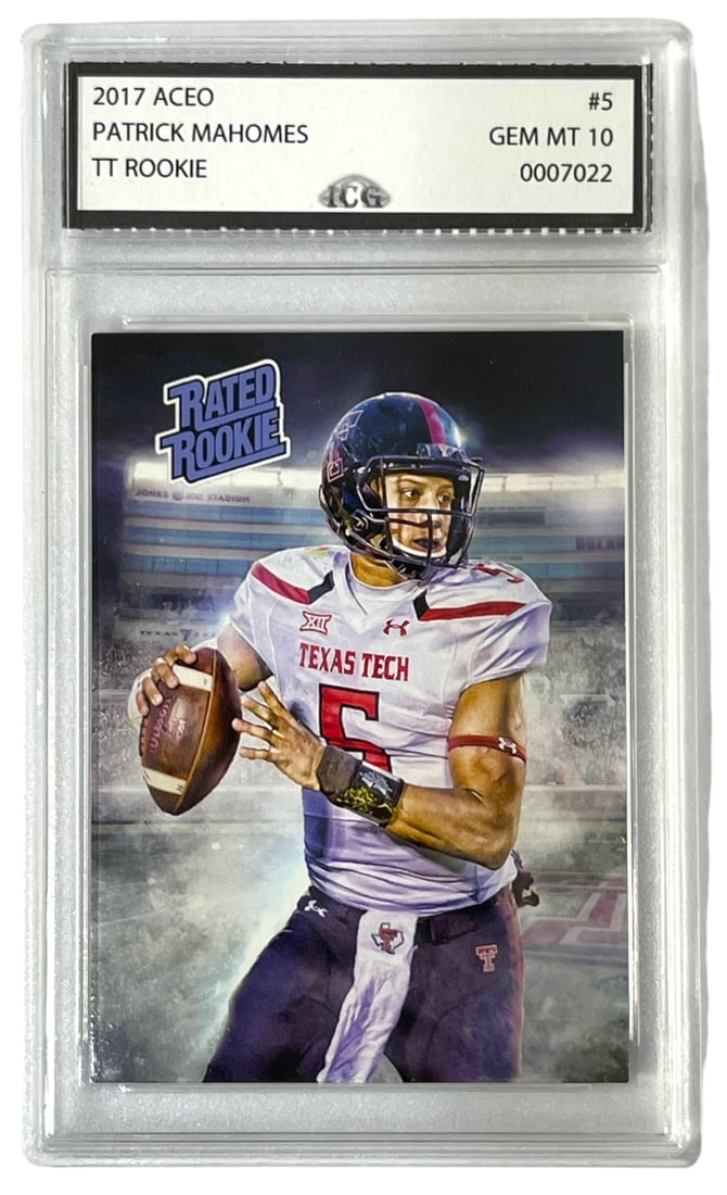 2017 Aceo Patrick Mahomes Collectors Card | No. 5 | Graded 10 (1 of 2)