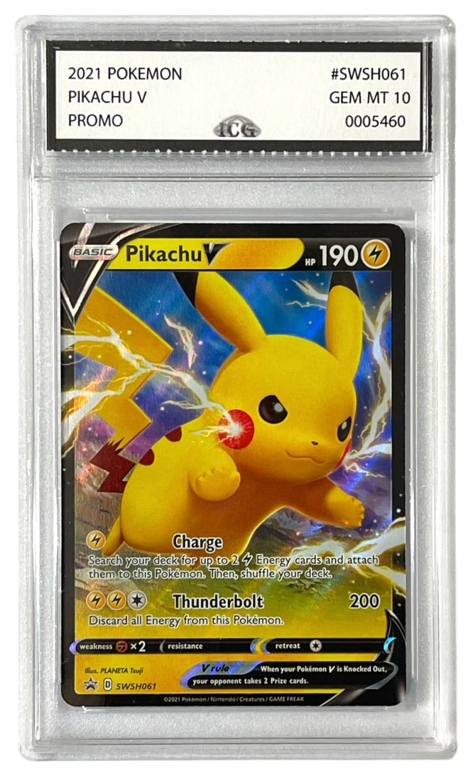 2021 Pikachu V Promo | Pokemon Trading Card | Graded 10 (1 of 2)