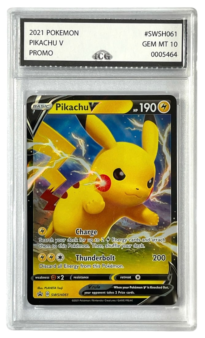 2021 Pikachu V Promo | Pokemon Trading Card | Graded 10 (1 of 2)