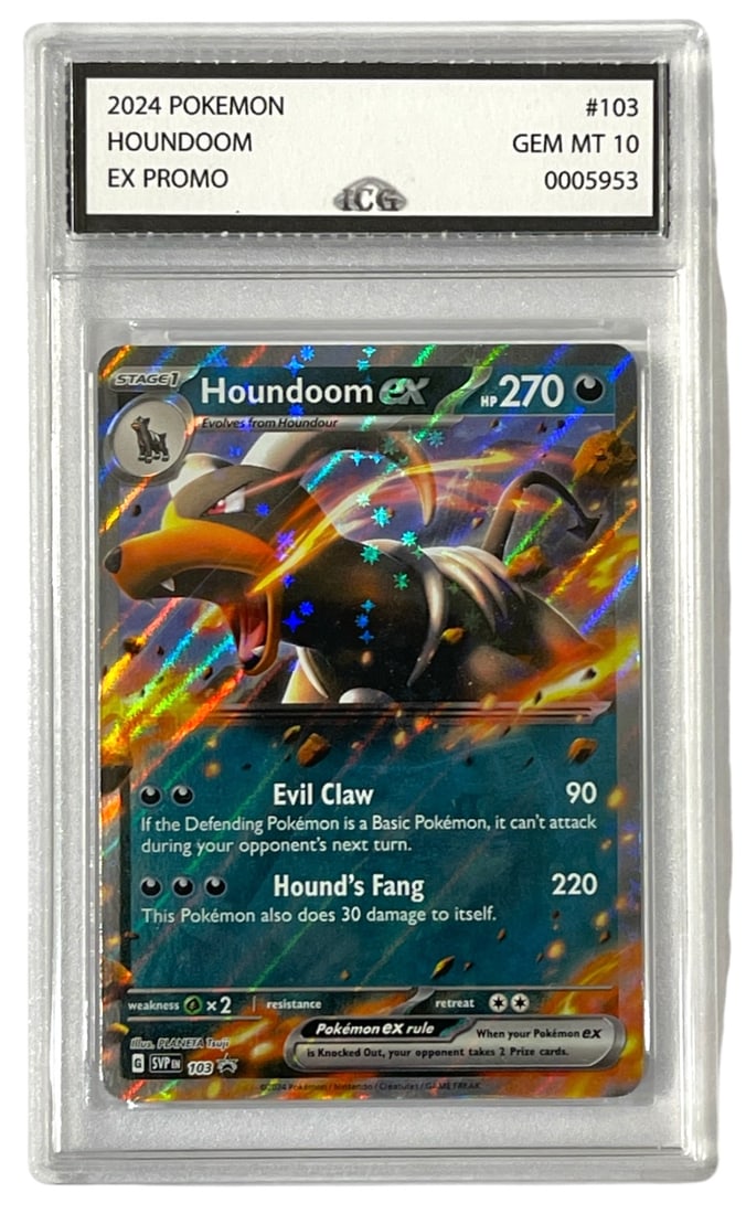 2024 Houndoom | Pokemon EX Promo Trading Card | Graded 10 (1 of 2)