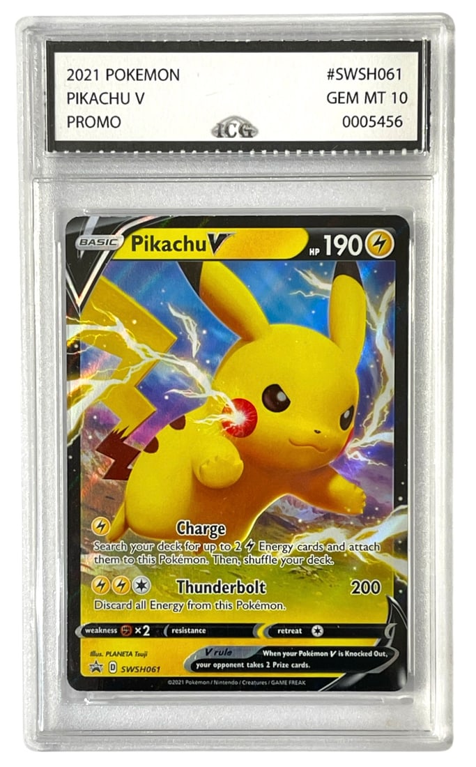 2021 Pikachu V Promo | Pokemon Trading Card | Graded 10 (1 of 2)