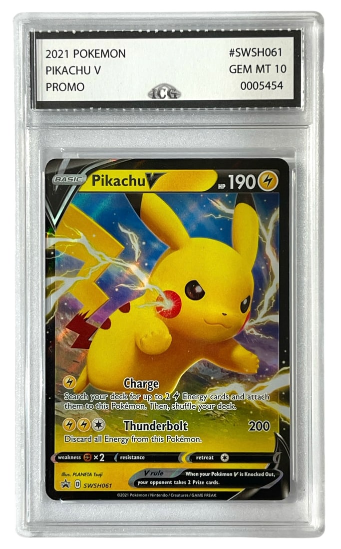 2021 Pikachu V Promo | Pokemon Trading Card | Graded 10 (1 of 2)