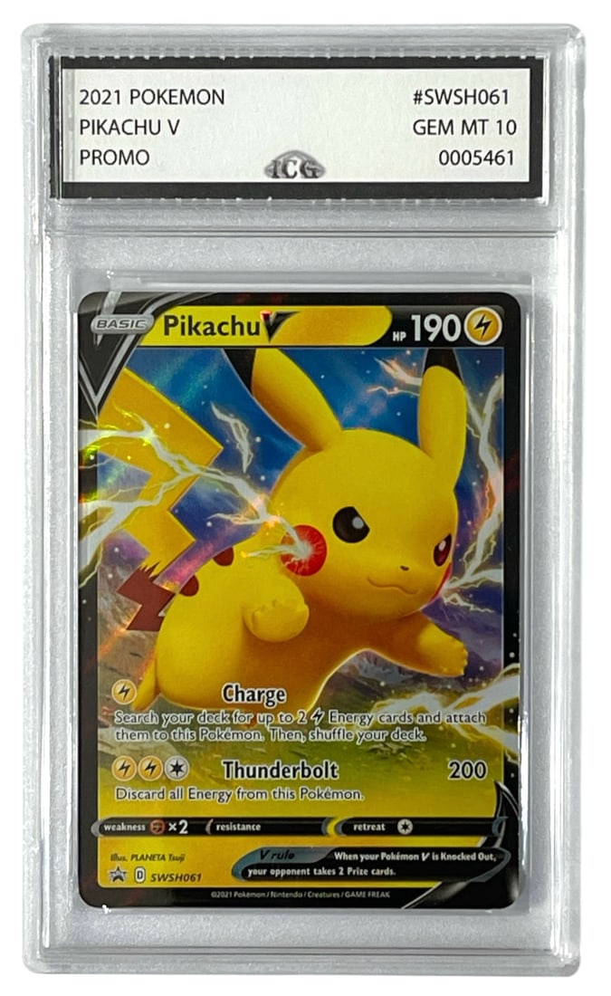 2021 Pikachu V Promo | Pokemon Trading Card | Graded 10 (1 of 2)