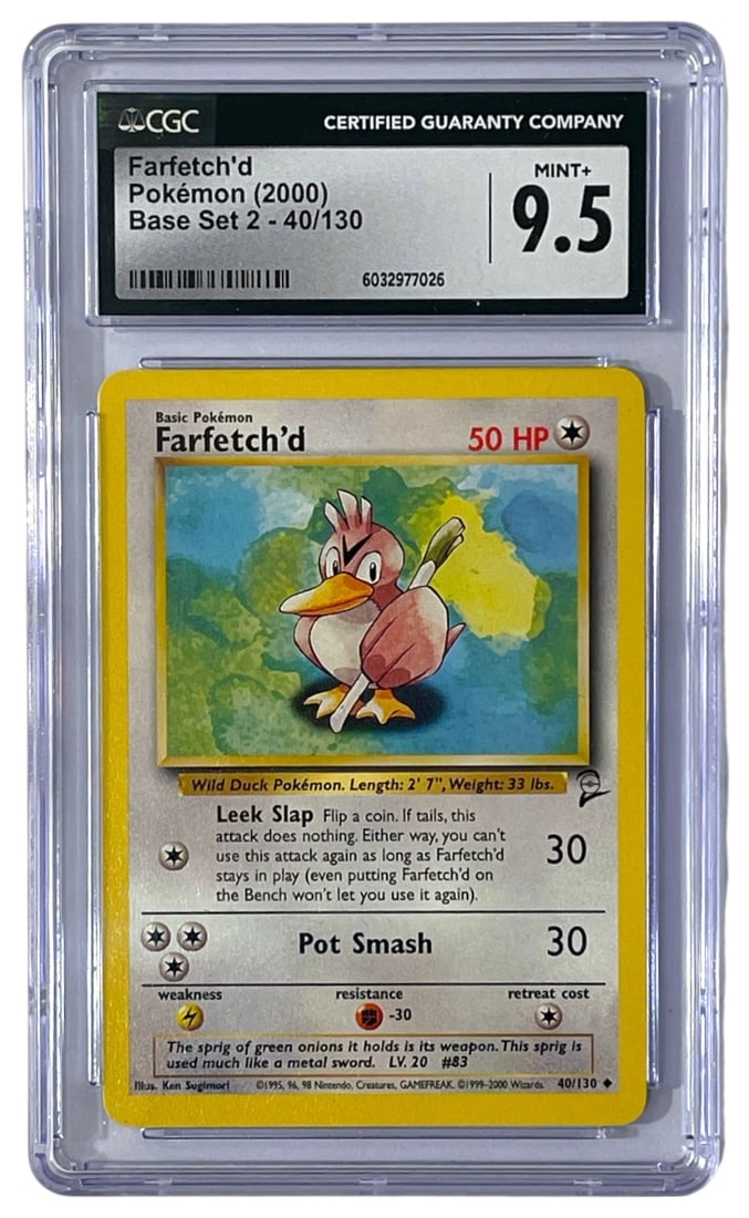 2000 Farfetchd | Pokemon trading Card | Graded 9.5 (1 of 2)