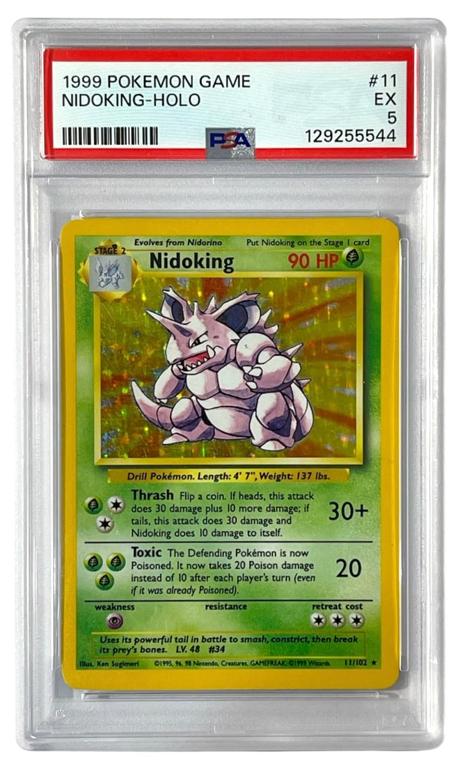 1999 Nidoking HOLO | Pokemon Trading Card | Graded 5 (1 of 2)