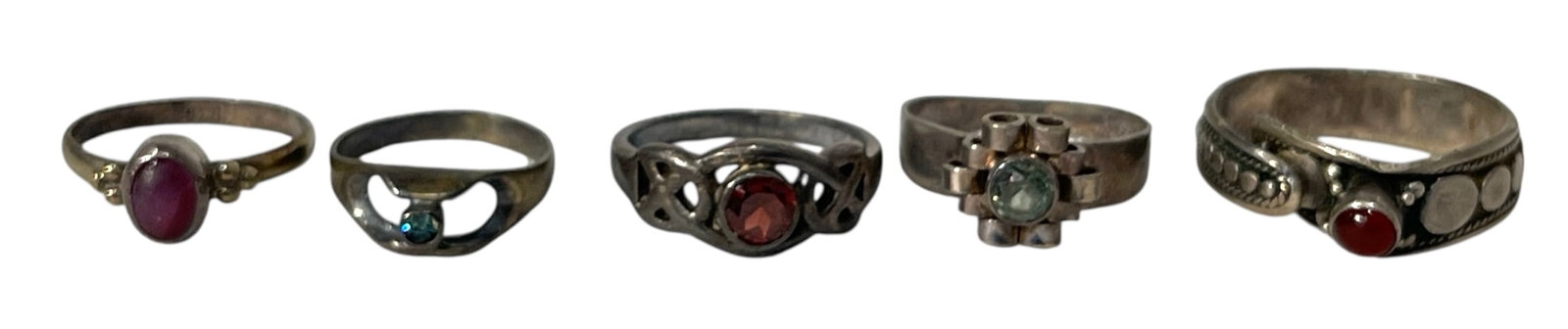 Silver Ring Collection: AUTHENTICATION HAS NOT BEEN PERFORMED TO GUARANTEE VERIFICATION | All purchases are made at the buyers discretion