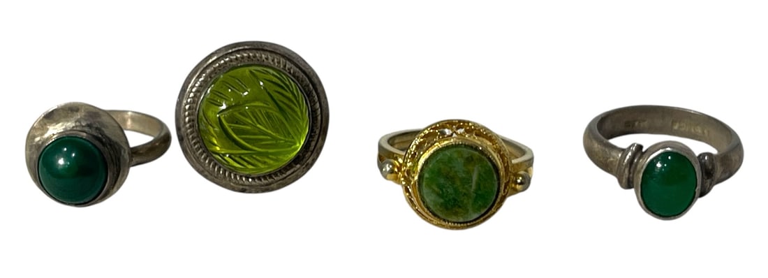 Silver Ring Collection: AUTHENTICATION HAS NOT BEEN PERFORMED TO GUARANTEE VERIFICATION | All purchases are made at the buyers discretion