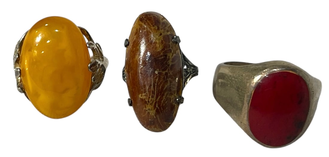 Silver Ring Collection: AUTHENTICATION HAS NOT BEEN PERFORMED TO GUARANTEE VERIFICATION | All purchases are made at the buyers discretion