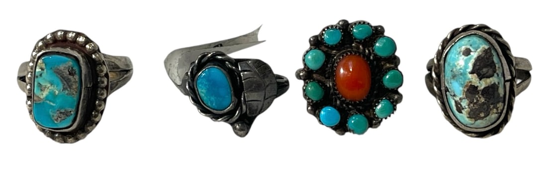 Silver Ring Collection: AUTHENTICATION HAS NOT BEEN PERFORMED TO GUARANTEE VERIFICATION | All purchases are made at the buyers discretion