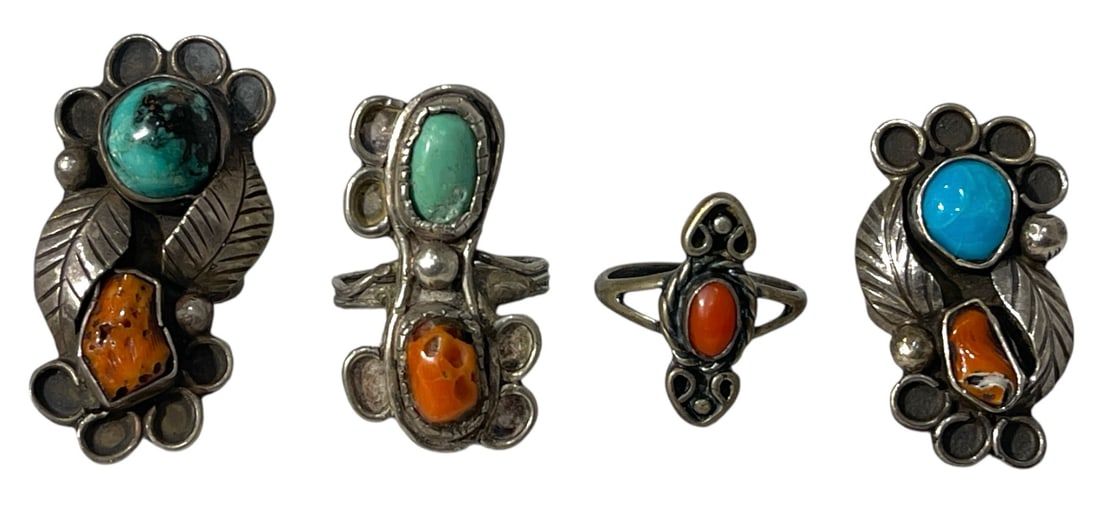 Silver Ring Collection: AUTHENTICATION HAS NOT BEEN PERFORMED TO GUARANTEE VERIFICATION | All purchases are made at the buyers discretion