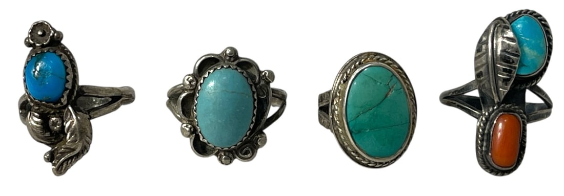 Silver Ring Collection: AUTHENTICATION HAS NOT BEEN PERFORMED TO GUARANTEE VERIFICATION | All purchases are made at the buyers discretion