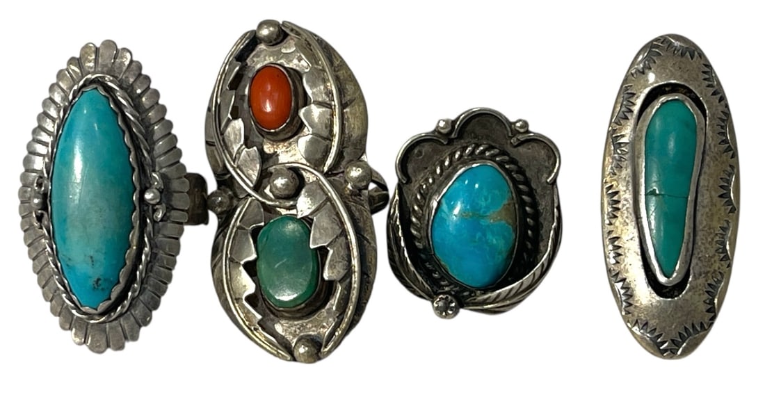 Silver Ring Collection: AUTHENTICATION HAS NOT BEEN PERFORMED TO GUARANTEE VERIFICATION | All purchases are made at the buyers discretion