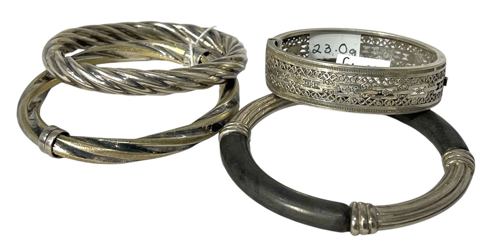 Silver Bracelets Collection: AUTHENTICATION HAS NOT BEEN PERFORMED TO GUARANTEE VERIFICATION | All purchases are made at the buyers discretion