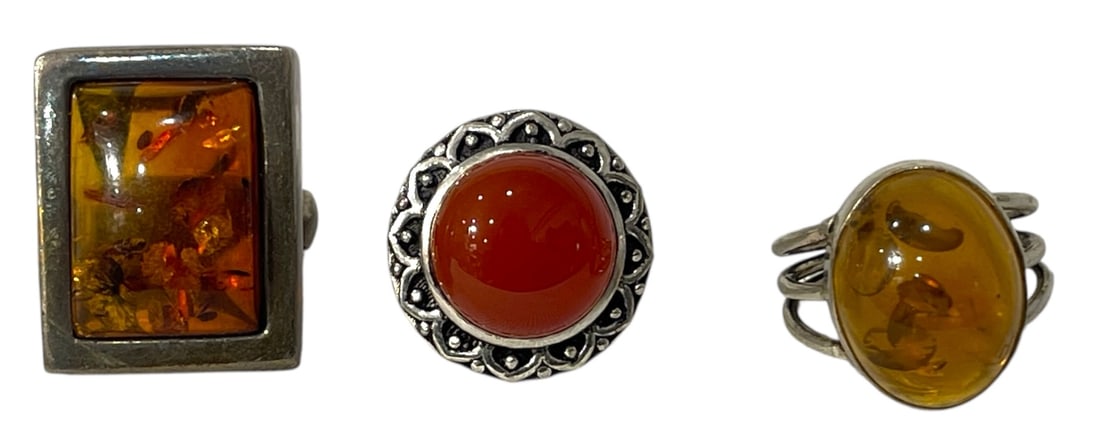 Silver Ring Collection: AUTHENTICATION HAS NOT BEEN PERFORMED TO GUARANTEE VERIFICATION | All purchases are made at the buyers discretion