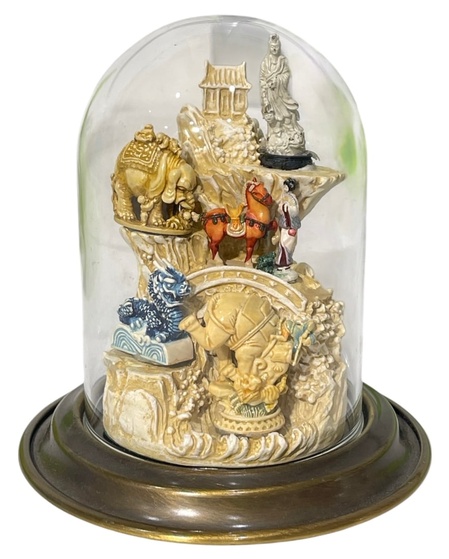 Asian Inspired Miniature Set by artist Olszewski and Produced by Goebe: Asian Inspired Miniature Set by artist Olszewski and Produced by Goebe