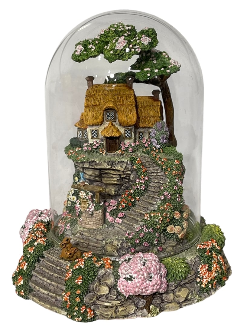 Wishing Well Cottage Miniature by Violet L. Schwenig (1 of 4)