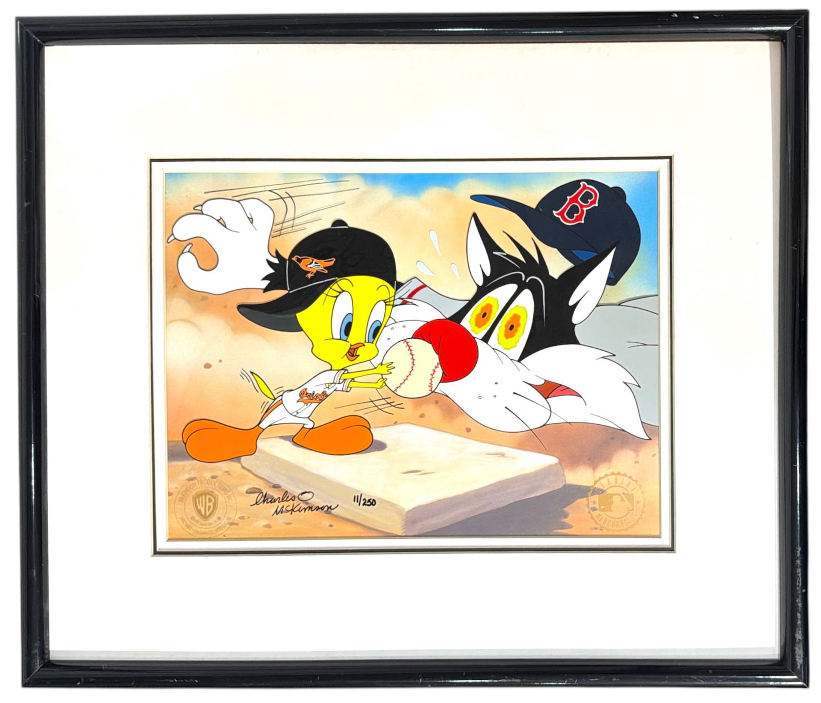 Tweety Tagged Cel | Hand Signed by Charles McKimson: Tweety Tagged Cel | Hand Signed by Charles McKimson