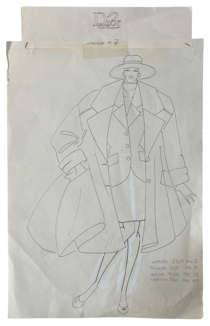 Designer Hand Drawn Artwork From Fashion Company Dior: Designer Hand Drawn Artwork From Fashion Company Dior