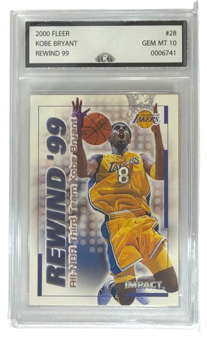 2000 Fleer Kobe Bryant | Rewind 99 | No. 28 | Graded 10 (1 of 2)
