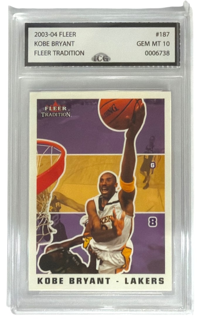 2003 to 04 Fleer Tradition Kobe Bryant | No. 187 | Graded 10 (1 of 2)