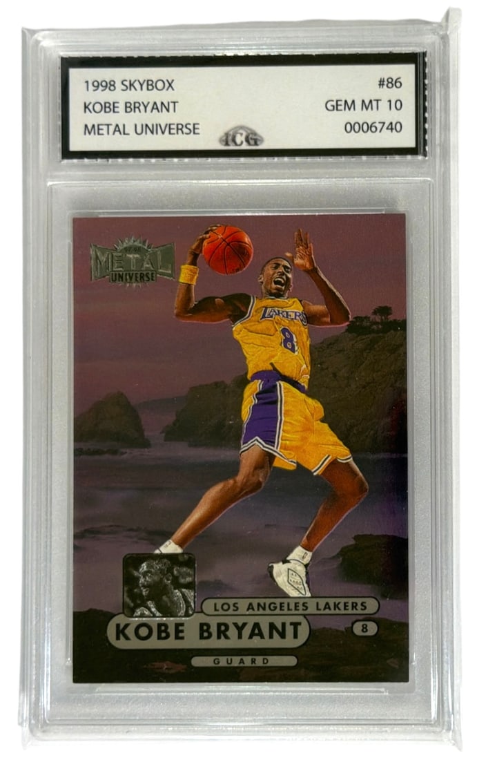1998 Skybox Metal Universe | Kobe Bryant | No. 86 | Graded 10 (1 of 2)