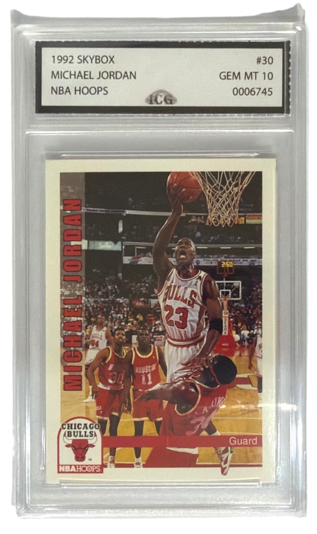 1992 Skybox Michael Jordan NBA Hoops | No. 30 | Graded 10 (1 of 2)